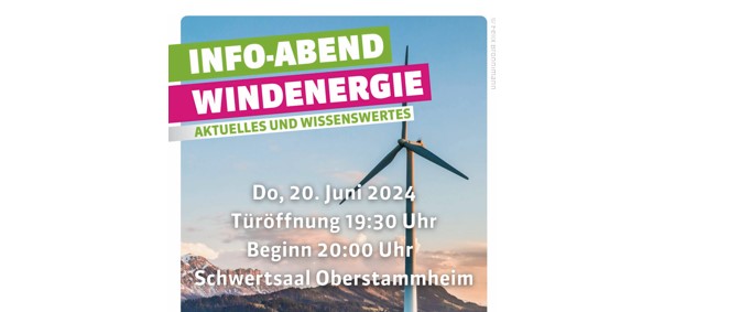20.06.2024: Info-Abend Windenergie
