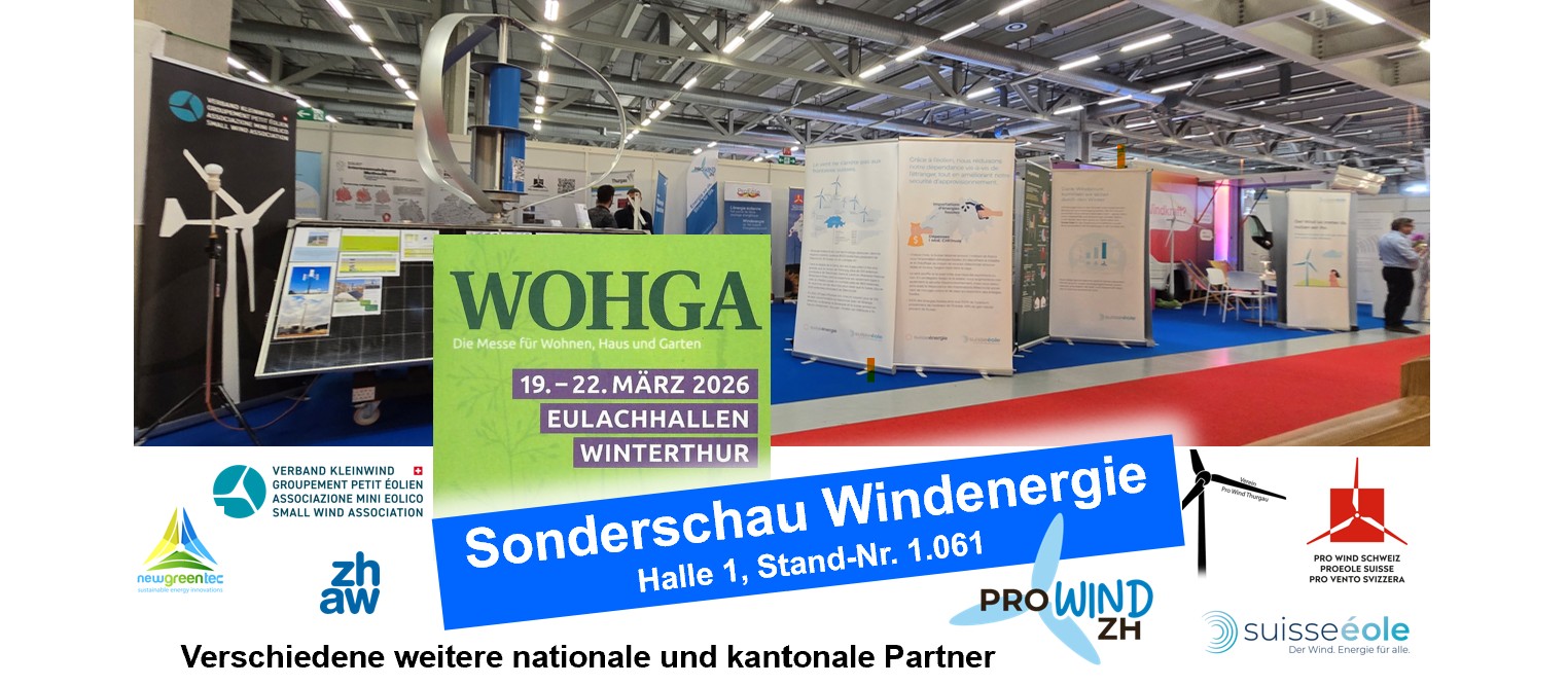WOHGA 2026, 19.-22. März: Sonderschau Windenergie